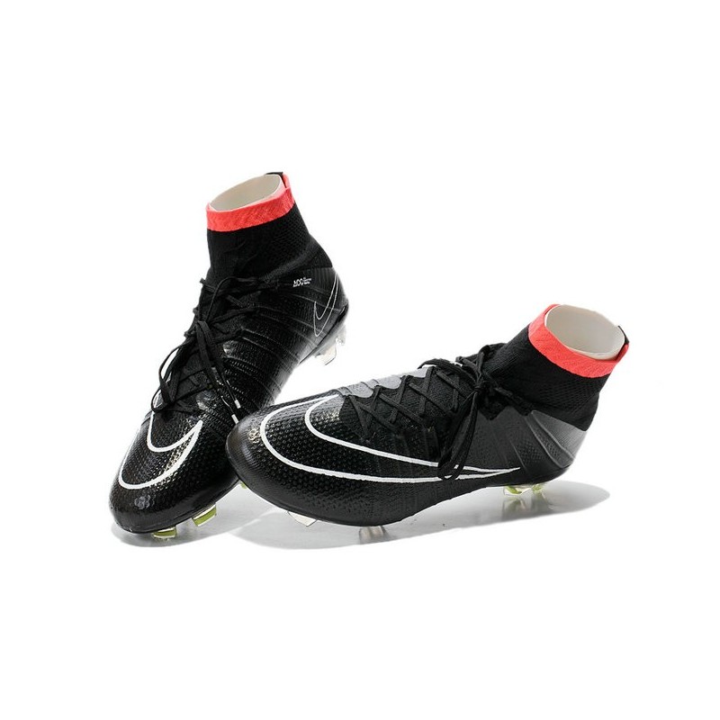 Crampon De Foot 2014 Nouvelle Nike Mercurial Superfly FG ACC Noir Punch