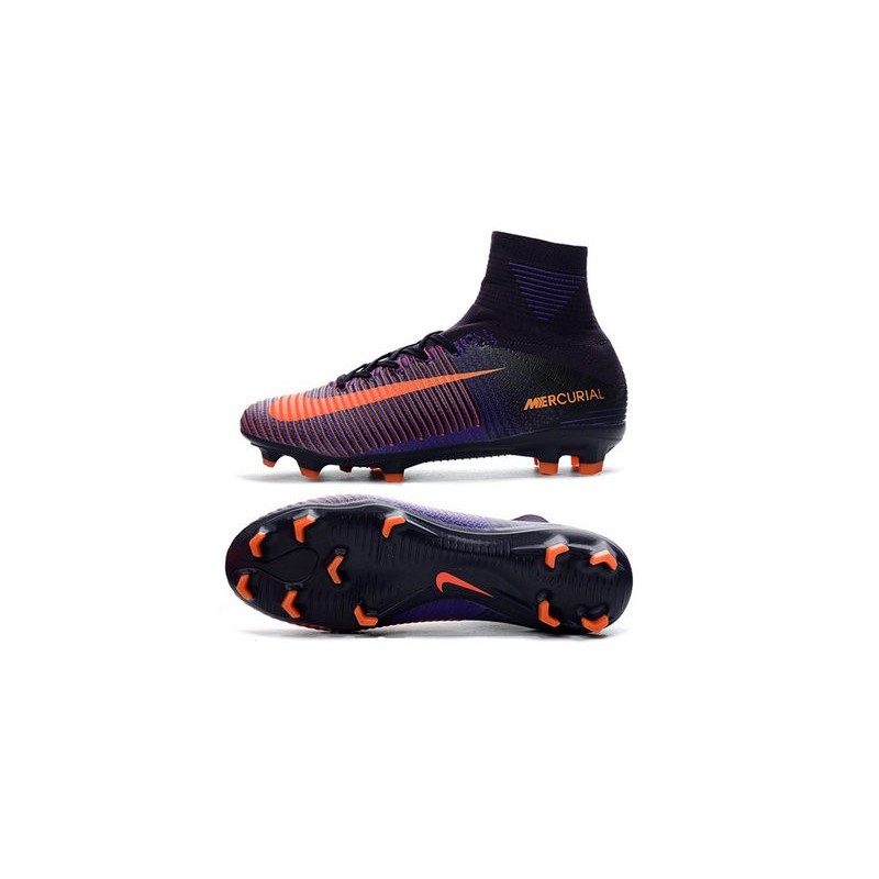 Football Nike Fg Nouveaux Violet Orange 5 Crampons Mercurial Superfly hdtsCxrBQ