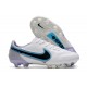 Chaussure Nike Tiempo Legend IX Elite FG Blanc Noir Bleu