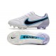 Chaussure Nike Tiempo Legend IX Elite FG Blanc Noir Bleu