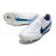 Chaussure Nike Tiempo Legend IX Elite FG Blanc Noir Bleu