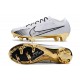 Crampons Nike Air Zoom Mercurial Vapor 15 Elite FG Blanc Or