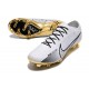 Crampons Nike Air Zoom Mercurial Vapor 15 Elite FG Blanc Or