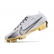 Crampons Nike Air Zoom Mercurial Vapor 15 Elite FG Blanc Or