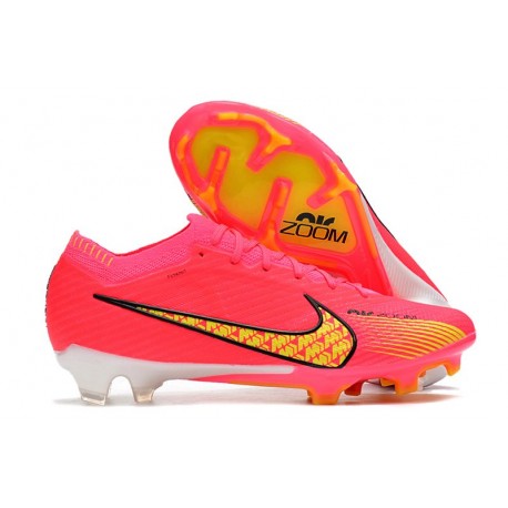 Crampons Nike Air Zoom Mercurial Vapor 15 Elite FG Rose Amarillo