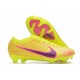 Crampons Nike Air Zoom Mercurial Vapor 15 Elite FG Jaune Rose