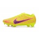 Crampons Nike Air Zoom Mercurial Vapor 15 Elite FG Jaune Rose