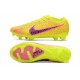 Crampons Nike Air Zoom Mercurial Vapor 15 Elite FG Jaune Rose