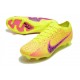 Crampons Nike Air Zoom Mercurial Vapor 15 Elite FG Jaune Rose