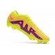 Crampons Nike Air Zoom Mercurial Vapor 15 Elite FG Jaune Rose