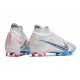 Nike Zoom Mercurial Superfly Elite IX FG Blanc Bleu