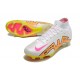 Nike Zoom Mercurial Superfly Elite IX FG Blanc Rose Jaune