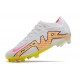 Nike Air Zoom Mercurial Vapor XV Elite FG Blanc Rose Jaune