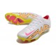 Nike Air Zoom Mercurial Vapor XV Elite FG Blanc Rose Jaune