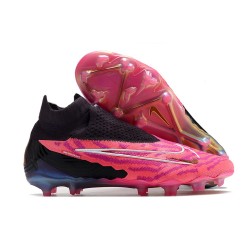 Nike Phantom GX Elite DF FG Nouvelles Rose Noir