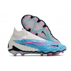 Nike Phantom GX Elite DF FG Nouvelles Bleu Baltique Rose Blanc Bleu Laser