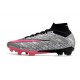 Nike Zoom Mercurial Superfly Elite IX FG Argent Métallique Hyper Rose Noir