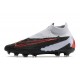 Chaussure Nike Phantom GX Elite DF FG Noir Gris Rouge