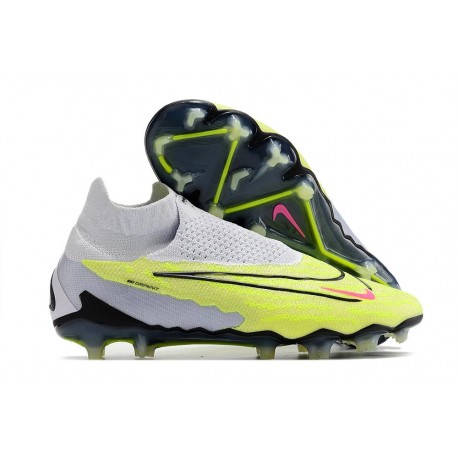 Chaussure Nike Phantom GX Elite DF FG Volt Très Pâle Gridiron Raisin Très Pâle