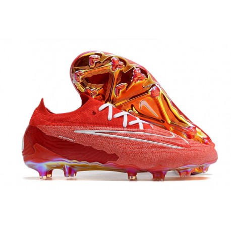 Nike Phantom Gripknit GX Elite FG Rouge Blanc