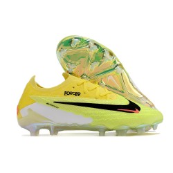 Chaussure Nike Phantom GX Elite FG Jaune Vert Noir