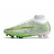 Nike Zoom Mercurial Superfly Elite 9 FG Blanc Vert