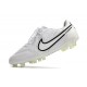 Chaussure Nike Tiempo Legend IX Elite FG Blanc Noir