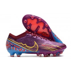 Nike Mercurial Vapor 14 Elite AG PRO KM Foncé Betterave Mtlc Vivid Or