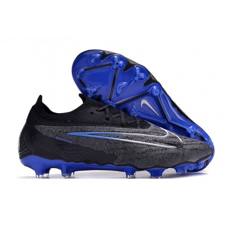 Chaussure Nike Phantom GX Elite FG Noir Chrome Hyper Royal