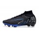 Nike Air Zoom Mercurial Superfly IX Elite AG Noir Chrome Hyper Royal