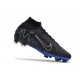 Nike Air Zoom Mercurial Superfly IX Elite AG Noir Chrome Hyper Royal