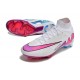 Nike Zoom Mercurial Superfly Elite 9 FG Blanc Rose Bleu