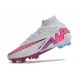 Nike Zoom Mercurial Superfly Elite 9 FG Blanc Rose Bleu