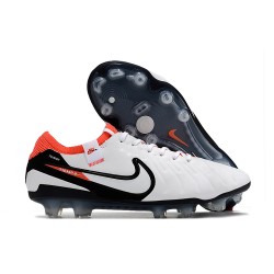 Nike Tiempo Legend 10 Elite FG Nouvel Blanco Negro Carmesí Vivo