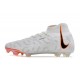 Nike Phantom Luna Elite FG Chaussures Blanc Noir Orange Total