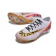 Nike Zoom Mercurial Vapor 15 Elite FG Blanc Rouge Or