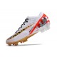 Nike Zoom Mercurial Vapor 15 Elite FG Blanc Rouge Or