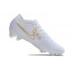 Nike Zoom Mercurial Vapor 15 Elite FG Blanc Bleu Or