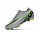 Nike Zoom Mercurial Vapor 15 Elite FG Gris Noir Vert