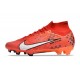 Nike Zoom Mercurial Superfly Elite 9 FG MDS Carmin Clair Ivoire Pâle Mandarine Vif