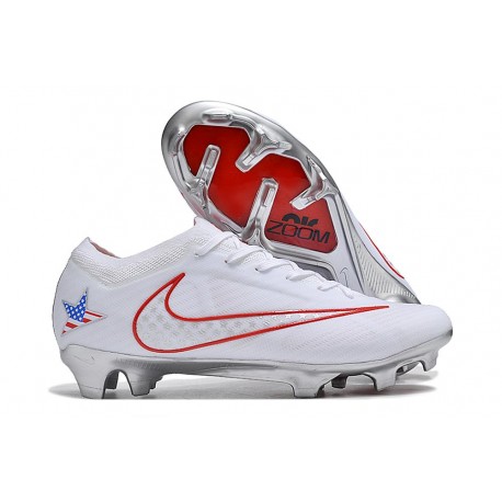 Nike Zoom Mercurial Vapor 15 Elite FG Blanc Rouge