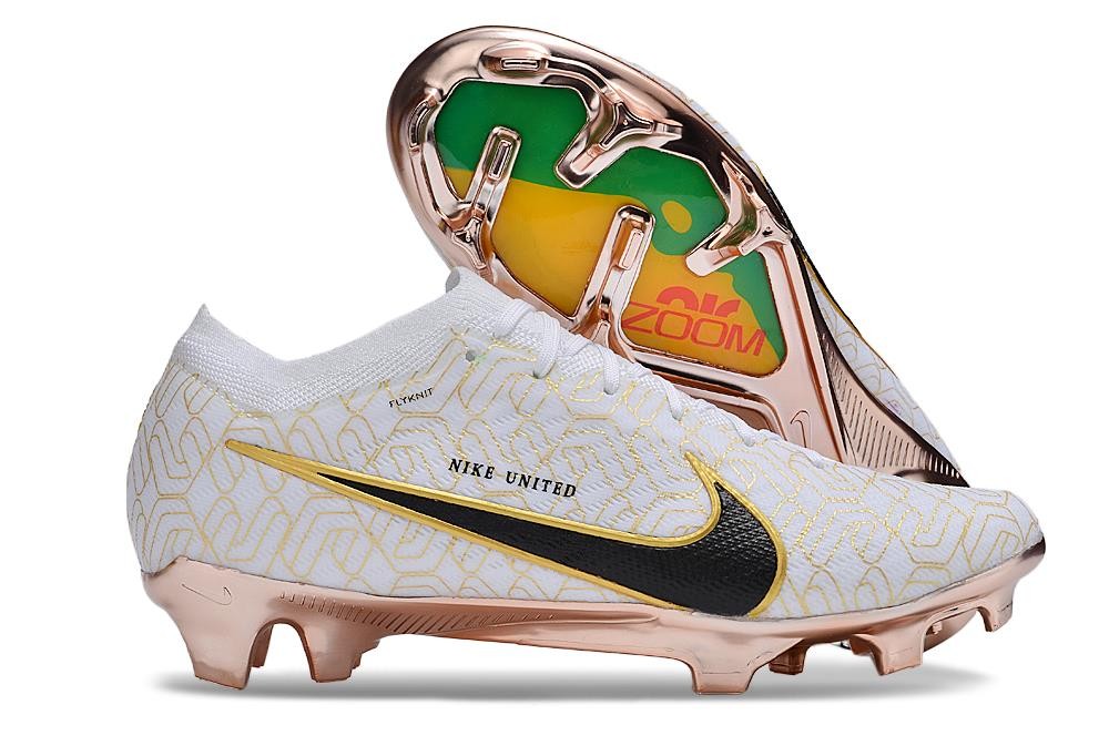 Nike Zoom Mercurial Vapor 15 Elite FG Blanc Or Noir