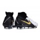 Crampons Nike Phantom Luna 2 Elite FG Blanc Noir Pièce Dor Métallique