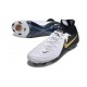 Crampons Nike Phantom Luna 2 Elite FG Blanc Noir Pièce Dor Métallique