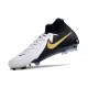 Crampons Nike Phantom Luna 2 Elite FG Blanc Noir Pièce Dor Métallique