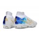 Nike Zoom Mercurial Superfly Elite 9 FG Blanc Bleu Noir