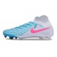 Crampons Nike Phantom Luna 2 Elite FG Bleu Blanc Rose