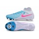 Crampons Nike Phantom Luna 2 Elite FG Bleu Blanc Rose