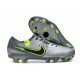 Nike Tiempo Legend 10 Elite FG Nouvel Gris Noir Vert