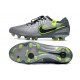 Nike Tiempo Legend 10 Elite FG Nouvel Gris Noir Vert